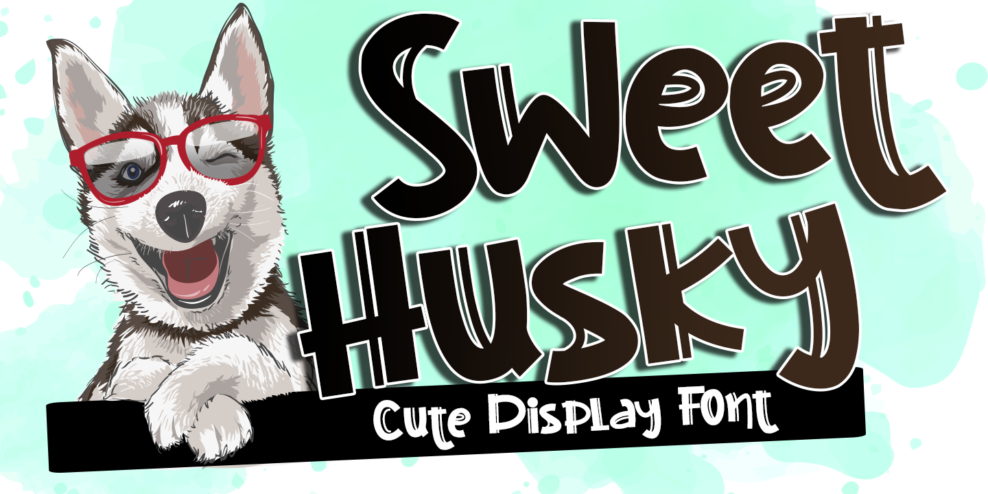 Пример шрифта Sweet Husky